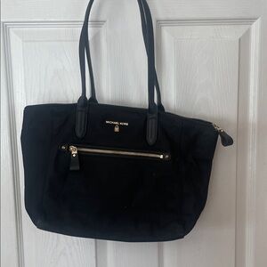 Michael Kors Black purse/bag/Tote with Gold Accents